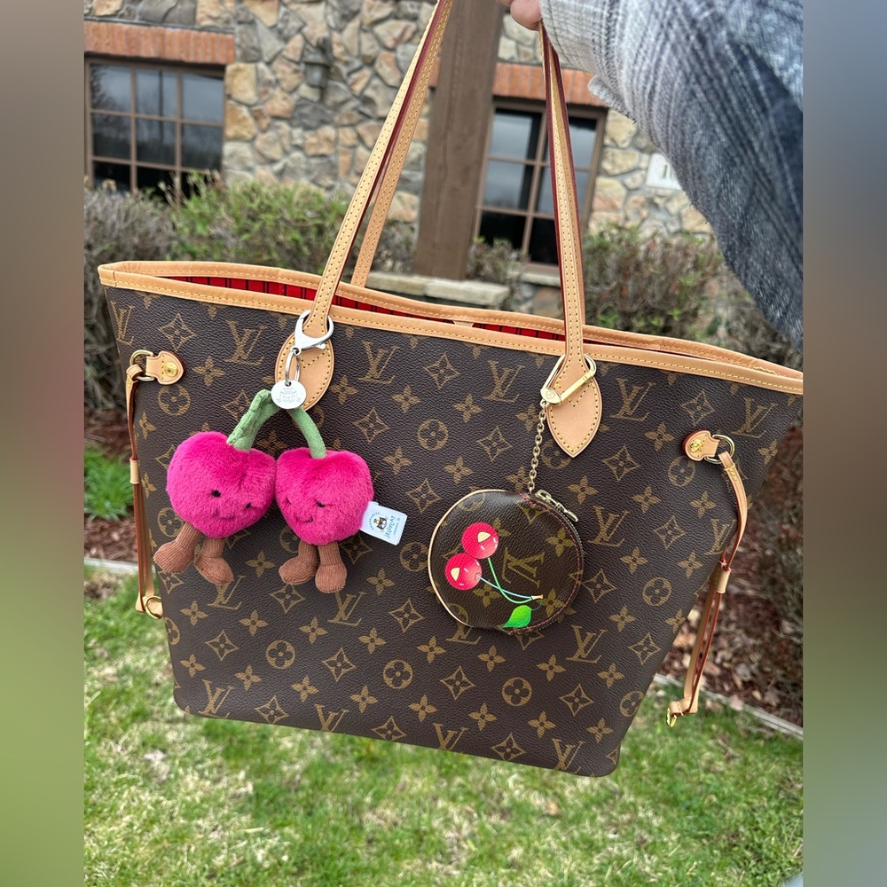 🍒 Murakami Louis Vuitton cherry bag charm coin purse! Cerises pouch - Picture 12 of 12